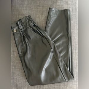 Zara faux leather pants